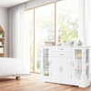 Kitchen Buffet Server Sideboard Wooden Storage Cupboard Cabinet-White