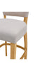 2x Bar Stools Upholstered High Chairs Kitchen Island Stools Breakfast Wood Legs