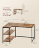 Coleshome L Shaped Gaming Desk, 100x80 cm Computer Desk, Corner Office Desk