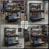 110 cm Workbench with Pegboard and LED Light, 272 kg Load Capacity