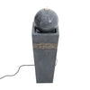 Electric Water Feature Outdoor Garden Fountain Rotating Ball LED Lights Statue