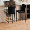 Set of 2/4/6 Bar Stools Velvet Breakfast Bar Chairs Kitchen Office Restaurant