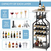 Metal Rack Cabinet Floor Bottle Storage Holder Stand Display Shelf