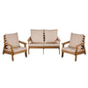 Alfresia Exclusive & Premium Indoor / Outdoor 3 Piece Polywood Lounge Dining Set