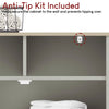 Priano Freestanding Bathroom Cabinet Unit Grey Vanity Cupboard Storage Unit
