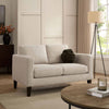 Dusk Soho Beige Linen Look Compact 2 Seater Sofa RRP £899