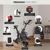 Spin Bike with Monitor - 8kg Flywheel Magnetic Exercise Bike Smart Cardio Cycle