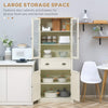 Freestanding Kitchen Cupboard, 5-tier Storage Cabinet with Adjustable Shelves an