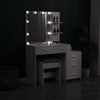 Dressing Table With 5 Drawers Mirror Stool Set Makeup Desk Vanity Table Bedroom