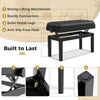 Heavy Duty Adjustable Wooden Piano Bench Double Piano Seat w/Storage