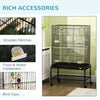 Budgie Cage, Bird Cage w/ Stand, Toys, Accessories, for Canaries, Finches
