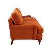 Dusk Hampshire Bright Orange Velvet 3 Seater Sofa RRP £999