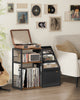 Record Player Stand, 3-Tier Side Table, Vinyl Record Storage,