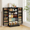 41” Tall Pantry Cabinet Kitchen Storage Cabinet with Doors-Black