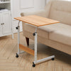 Height Adjustable Laptop Desk Mobile Bedside Table Overbed Computer Stand Office