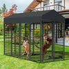 Outdoor Large Dog Kennel Pet House Puppy Training Run Cage PlayPen w/ Shed Cover