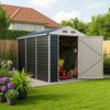 3-10FT Galvanised Garden Storage Shed Outdoor Apex /Pent Roof Log Tool House Box