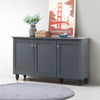 Shoe Storage Cabinet 3 Slatted Doors Rack Cupboard Stand Drawer Unit Footwear