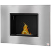 Wall Ethanol Fireplace, Bioethanol Heater Fire with 1.2L Tank, 3 Hours Burning
