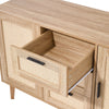 Living Room Kitchen Sideboard 3 Drawers 2 Doors Storage Cupboard Buffet Cabinet