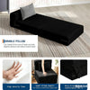 4-in-1 Folding Sofa Bed Convertible Lazy Floor Couch Futon Mattress Single Guest