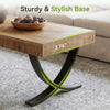 47.24-Inch Rectangle Coffee Table Industrial Wooden Center Table for Living Room
