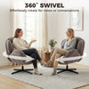Accent Chair with Swivel for Living Room Grey