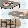 3-Piece Dining Table Set with Storage Shelves,Kitchen Table with 2 Padded Chairs
