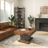 Square Coffee Table, 31.5-Inch Modern Wood Center Tea Table for Living Room