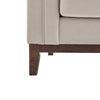 Dusk Chesterfield Stone Matte Velvet & Ash Wood Quilted 3 Seater Sofa RRP £899