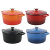 Cast Iron Casserole Dish Pot With Lid Dutch Oven 5L Enameled Stew Pot Stockpot