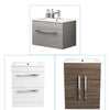 Vanity Unit & Basin Sink Cabinet Bathroom Storage Furniture Free Standing Wall