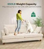 3/4 Seater Corduroy Sofa Jumbo Cord Modern Sofa Couch Seats with 2 Pillows Soft
