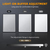 Bathroom Mirror Cabinet with Shaver Socket Demister 3 LED Lights Black Cupboard