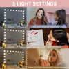 Hollywood Vanity Make Up Mirror with Lights 18-LED Tabletop Wall Metal