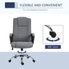 Vinsetto Office Chair for Desk, with Height Adjustable, Wheels, Dark Grey