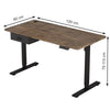 Height Adjustable Electric Standing Desk with Desk Drawer