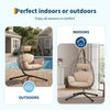Rattan Egg Chair Swing Outdoor Garden Patio Hanging Wicker Hammock Pod Chair NEW