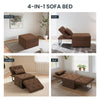 FLEXISPOT Folding Sofa Bed 4-in-1 Convertible Sleeper Sofa Chair for Living Room