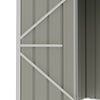 Anthracite Metal Garden Shed Outdoor Tools Storage Sheds Small House Bin Sheds