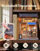 Book Nook 3D Wooden Puzzle DIY Japanese Ramen House Model Bookshelf for Kids