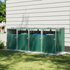 Large 4 Sheds Steel Outdoor Garden Wheelie Bin Store Storage for 4 Wheelie Bins