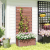 Trellis Planter Box Raised Garden Bed Climbing Plants Flowers Privacy Screen