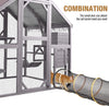 Wooden Catio Cat Enclosure Outdoor Kitty House Large Cat Run with Rainproof