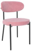 2 Velvet Dining Chairs Velvet Seat Chairs Plush velvet seat and backrest