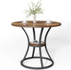 Round Dining Table for 2, 31.5'' Farmhouse Small Kitchen Table for Dining Room