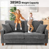 Modern 2/3 Seater Corduroy Sofa Bed with 2 Bolster Home Room Recliner Couch Sofa