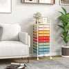 10 Drawers Storage Home Office Organizer Trolley Mobile Rolling Utility Cart
