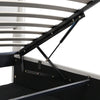 Upholstered Ottoman Storage Bed with Hydraulic Lift & Headboard, Super King Size