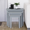 Wooden Nest of Tables 3 Piece Table Set Coffee Side Living Room Furniture